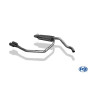 Silencieux duplex sport inox 2x76mm type 13 pour AUDI A3 TYPE 8L