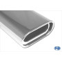 Silencieux sport inox 1x135x80mm type 53 pour AUDI A3 TYPE 8L
