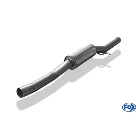 Silencieux avant sport 100% inox FOX EXHAUST SYSTEMS pour AUDI S3 8L