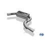 Silencieux intermédiaire sport 100% inox FOX EXHAUST SYSTEMS pour AUDI A3 TYPE 8P (3 portes)