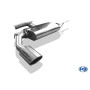 Silencieux arrière sport 100% inox FOX EXHAUST SYSTEMS 1x129x106mm type 32 pour AUDI A3 TYPE 8P (3 portes)