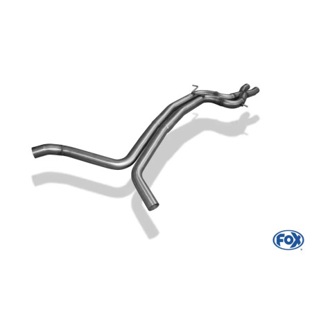 Tube de remplacement silencieux avant sport 100% inox FOX EXHAUST SYSTEMS pour AUDI A7 TYPE 4G