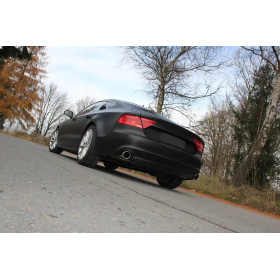 Silencieux arrière duplex sport 100% inox FOX EXHAUST SYSTEMS 1x100mm type 16 pour AUDI A7 TYPE 4G