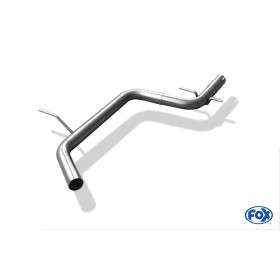 Tube de remplacement de silencieux intermédiaire 100% inox FOX EXHAUST SYSTEMS pour AUDI A3 SPORTBACK TYPE 8P