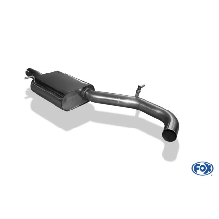 Silencieux intermédiaire sport 100% inox FOX EXHAUST SYSTEMS pour AUDI A3 SPORTBACK QUATTRO TYPE 8P