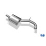 Silencieux intermédiaire sport 100% inox FOX EXHAUST SYSTEMS pour AUDI S3 TYPE 8P (3 portes)