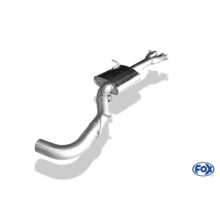 Silencieux avant sport 100% inox FOX EXHAUST SYSTEMS pour AUDI RS3 TYPE 8P