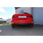 Silencieux arrière sport 100% inox FOX EXHAUST SYSTEMS 2x80mm type 16 pour AUDI A3 TYPE 8V (S-Line)