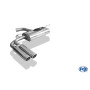 Silencieux arrière sport 100% inox FOX EXHAUST SYSTEMS 2x80mm type 16 pour AUDI A3 TYPE 8V (S-Line)