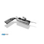 Silencieux arrière sport 100% inox FOX EXHAUST SYSTEMS 2x80mm type 16 pour AUDI A3 TYPE 8V (non S-Line)