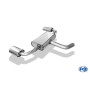 Silencieux arrière duplex sport 100% inox FOX EXHAUST SYSTEMS 1x160x90mm type 38 pour AUDI A3 SPORTBACK TYPE 8V