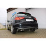 Silencieux arrière duplex sport 100% inox FOX EXHAUST SYSTEMS 1x160x90mm type 38 pour AUDI A3 SPORTBACK TYPE 8V