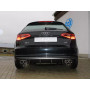 Silencieux arrière duplex sport 100% inox FOX EXHAUST SYSTEMS 2x88x74mm type 32 pour AUDI A3 SPORTBACK TYPE 8V