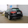 Silencieux arrière duplex sport 100% inox FOX EXHAUST SYSTEMS 2x90mm type 16 pour AUDI A3 SPORTBACK TYPE 8V