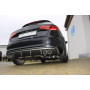 Silencieux arrière duplex sport 100% inox FOX EXHAUST SYSTEMS 2x90mm type 16 pour AUDI A3 SPORTBACK TYPE 8V
