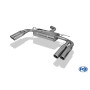 Silencieux arrière duplex sport 100% inox FOX EXHAUST SYSTEMS 2x90mm type 16 pour AUDI A3 SPORTBACK TYPE 8V