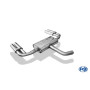 Silencieux arrière duplex sport 100% inox FOX EXHAUST SYSTEMS 2x90mm type 16 pour AUDI A3 SPORTBACK TYPE 8V