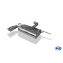 Silencieux arrière sport 100% inox FOX EXHAUST SYSTEMS 2x80mm type 25 pour AUDI A3 SPORTBACK TYPE 8V