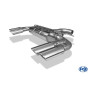 Silencieux arrière duplex sport 100% inox FOX EXHAUST SYSTEMS 2x115x85mm type 32 pour AUDI A3 SPORTBACK QUATTRO TYPE 8V