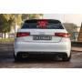 Silencieux arrière duplex sport 100% inox FOX EXHAUST SYSTEMS 1x160x130mm type 38 pour AUDI A3 SPORTBACK QUATTRO TYPE 8V