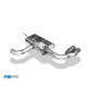 Silencieux arrière sport 100% inox FOX EXHAUST SYSTEMS 2x80mm type 25 pour AUDI A3 SPORTBACK QUATTRO TYPE 8V