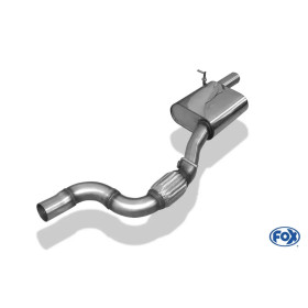 Silencieux avant sport 100% inox FOX pour AUDI A3 SPORTBACK QUATTRO TYPE 8V FACELIFT