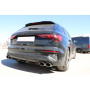 Silencieux arrière duplex sport 100% inox FOX EXHAUST SYSTEMS 2x115x85mm type 32 pour AUDI A3 SPORTBACK TYPE GY