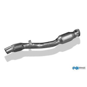 Downpipe avec catalyseur sport 100% inox 300 Cpsi (HJS) FOX EXHAUST SYSTEMS pour AUDI A4 TYPE B5