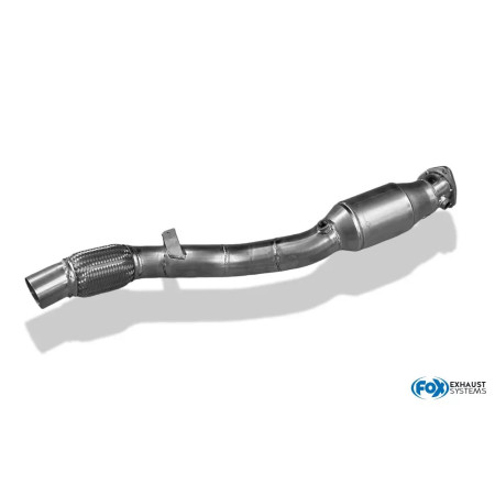 Downpipe avec catalyseur sport 100% inox 300 Cpsi (HJS) FOX EXHAUST SYSTEMS pour AUDI A4 TYPE B5