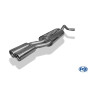 Silencieux arrière sport 100% inox FOX EXHAUST SYSTEMS 2x76mm type 13 pour AUDI A4 TYPE B5