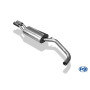 Silencieux arrière sport 100% inox FOX EXHAUST SYSTEMS 2x76mm type 13 pour AUDI A4 TYPE B5
