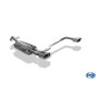 Silencieux arrière duplex sport 100% inox FOX EXHAUST SYSTEMS 1x135x80mm type 53 pour AUDI A4 TYPE B5