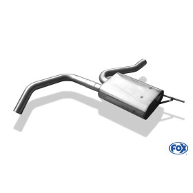 Silencieux avant sport 100% inox FOX EXHAUST SYSTEMS pour AUDI A4 TYPE B5
