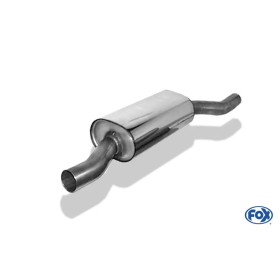 Silencieux avant sport 100% inox FOX EXHAUST SYSTEMS pour AUDI A4 QUATTRO TYPE B5