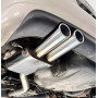Silencieux arrière sport 100% inox (Ø76mm) FOX EXHAUST SYSTEMS 2x88x74mm type 32 pour AUDI A4 QUATTRO TYPE B5