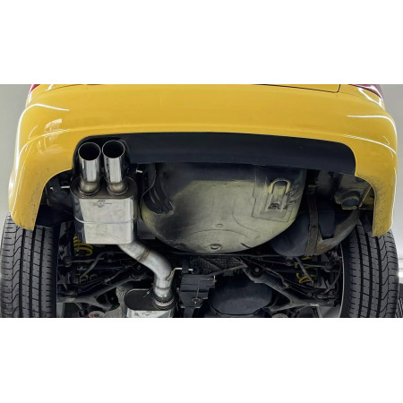 Silencieux arrière sport 100% inox (Ø90mm) FOX EXHAUST SYSTEMS 2x80mm type 10 pour AUDI S4 QUATTRO TYPE B5