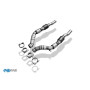 Downpipes avec catalyseurs sport 100% inox HJS FOX EXHAUST SYSTEMS pour AUDI S4 QUATTRO TYPE B5