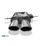 Silencieux arrière sport 100% inox (Ø76mm) FOX EXHAUST SYSTEMS 2x106x71mm type 44 pour AUDI RS4 QUATTRO TYPE B5