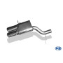 Silencieux arrière sport 100% inox (Ø76mm) FOX EXHAUST SYSTEMS 2x115x85mm type 44 pour AUDI RS4 QUATTRO TYPE B5