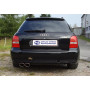 Silencieux arrière sport 100% inox (Ø76mm) FOX EXHAUST SYSTEMS 2x115x85mm type 44 pour AUDI RS4 QUATTRO TYPE B5