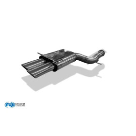 Silencieux arrière sport 100% inox (Ø90mm) FOX EXHAUST SYSTEMS 2x106x71mm type 32 pour AUDI RS4 QUATTRO TYPE B5