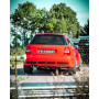 Silencieux arrière sport 100% inox (Ø90mm) FOX EXHAUST SYSTEMS 2x90mm type 25 pour AUDI RS4 QUATTRO TYPE B5
