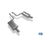 Silencieux arrière duplex sport 100% inox FOX EXHAUST SYSTEMS 1x90mm type 17 pour AUDI A4 QUATTRO TYPE B6