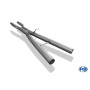 Tube de remplacement de silencieux avant sport 100% inox FOX EXHAUST SYSTEMS pour AUDI A4 QUATTRO TYPE B6 (2,5L TDI)