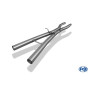 Tube de remplacement de silencieux avant sport 100% inox FOX EXHAUST SYSTEMS pour AUDI A4 QUATTRO TYPE B6 (2,5L TDI)