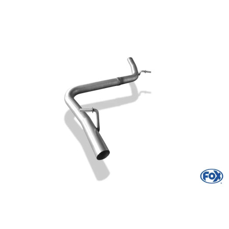 Tube de remplacement de silencieux avant sport 100% inox FOX EXHAUST SYSTEMS pour AUDI A4 TYPE B7