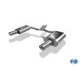 Silencieux arrière duplex sport 100% inox FOX EXHAUST SYSTEMS 1x90mm type 17 pour AUDI A4 TYPE B7 (2.0L/2.4L/3.0L)