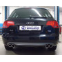 Embouts d'échappement duplex 100% inox FOX EXHAUST SYSTEMS 2x88x74mm type 32 pour AUDI A4 TYPE B7 (1,8L T)