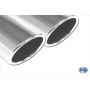 Embouts d'échappement duplex 100% inox FOX EXHAUST SYSTEMS 2x88x74mm type 32 pour AUDI A4 TYPE B7 (1,8L T)