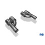 Embouts d'échappement duplex 100% inox FOX EXHAUST SYSTEMS 2x88x74mm type 32 pour AUDI A4 TYPE B7 (3.0L TDI)